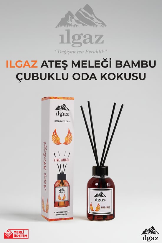 Ilgaz Ateş Meleği Bambu Çubuklu Oda Kokusu 110 ml | Red Diffuser Fire Angel Ortam Kokusu