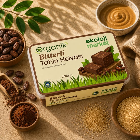 Organik Tahin Helvası Bitter 200 Gr.
