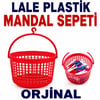 Lale Plastik Mandal Sepeti Orjinal-renkli