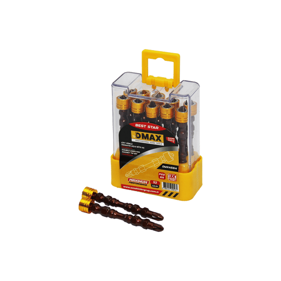 Dmax-4564 ( Pz2 X 65mm ) ( Çift Yönlü ) ( Yıldız ) Mıknatıs Uçlu Bits