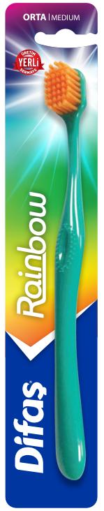 Difaş Diş Fırçası Rainbow 12'li Paket Orta