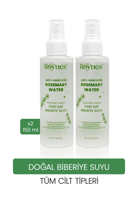 Biberiye Saç Toniği 2’li Set 150 Ml + 150 Ml | Saç Dökülmesine Karşı Bakım Sağlayan Doğal Saç Bakım Suyu