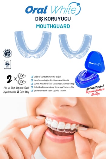 Oral White Diş Gıcırdatma Koruma Aparatı 2 Parça