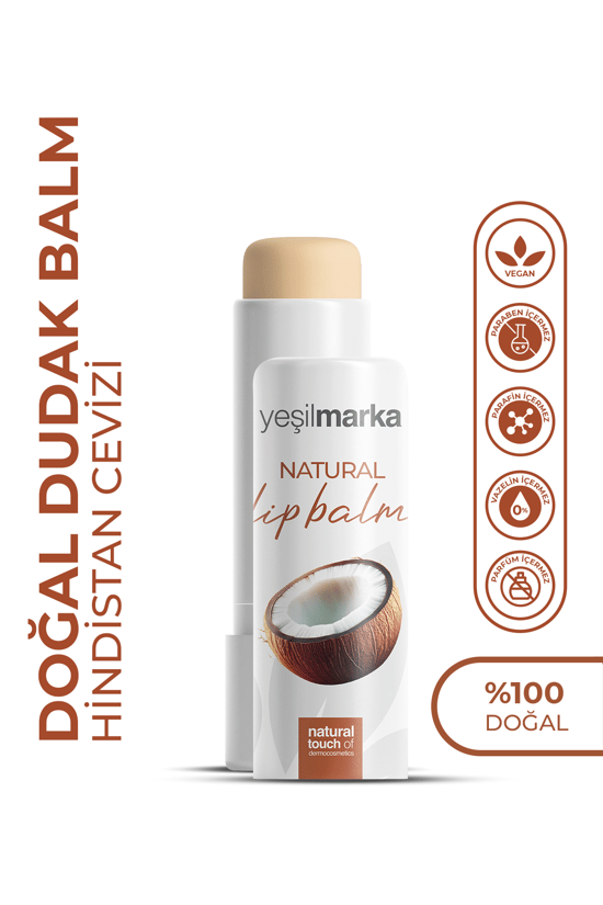 Yeşilmarka Doğal Dudak Balmı - Hindistan Cevizi Aromalı