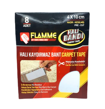 Flamme-2116 ( 8pcs ) Halı Kaydırmaz ( Bant ) ( 4x10cm ) ( Bandı )