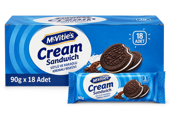 Mc Vities Sütlü Kakaolu Bisküvi 90 Gr * 18 Ad