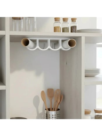 Mutfak Rulo Tutucu 4 Gözlü ( Pişirme Kağıdı - Alüminyum Folyo Vs Rulolarınızı Düzenler)