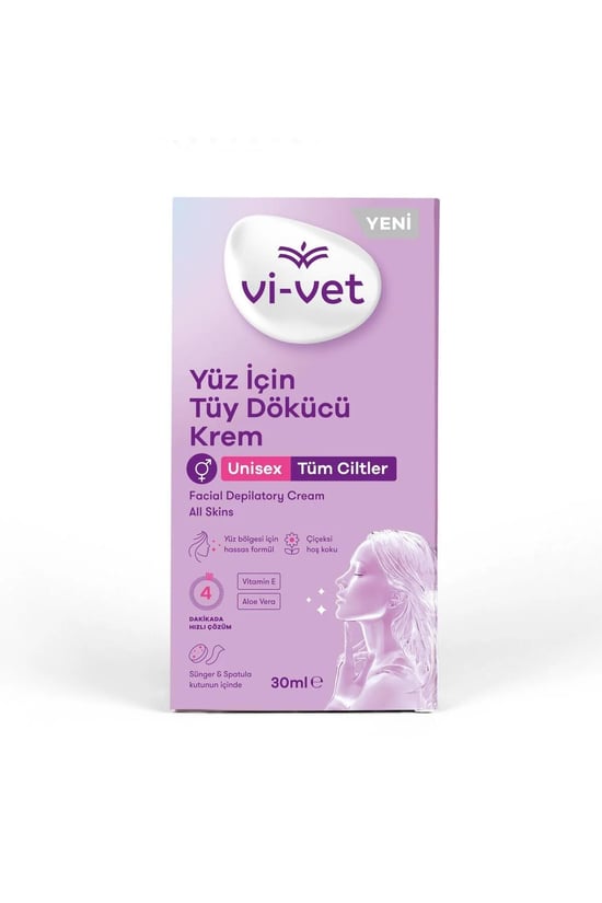 Vivet Yüz İçin Tüy Dökücü Krem Unisex 30 ml