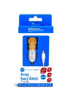 Acl Ac-06 Araç Şarj Cihazı Mikro Usb Kablo Çift Usb Başlık