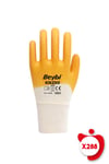 Beybi Kn250 Sarı Pamuk Nitril İş Eldiveni 10 Beden 12 Çift