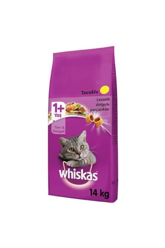 Whiskas Tavuklu Sebzeli Yetişkin Kedi Mamasi 14 Kg