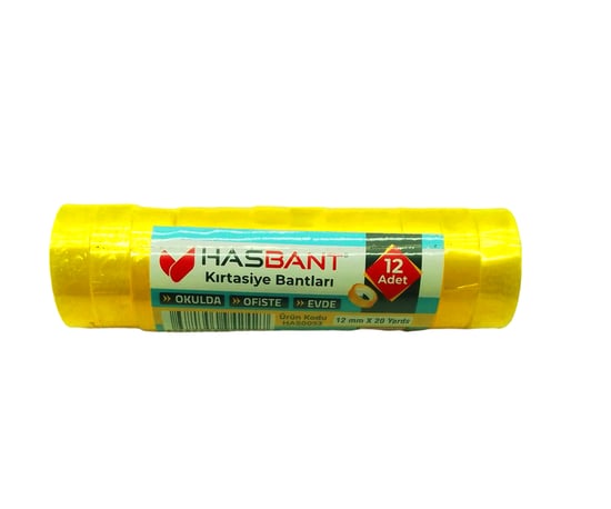 Hasbant Has-0093 ( 12mmx20yrd ) Para Bantı (18mt) ( Bandı )