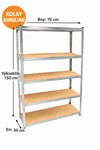 Hafif Yük Rafı 5 Katlı Galvaniz