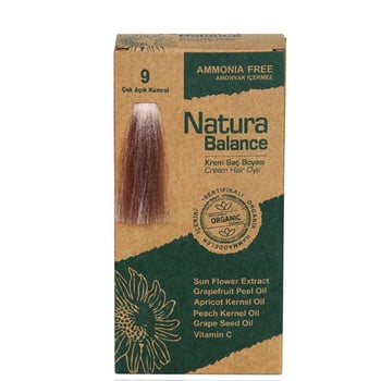 NATURA BALANCE SAÇ BOYASI 9 ÇOK AÇIK KUMRAL