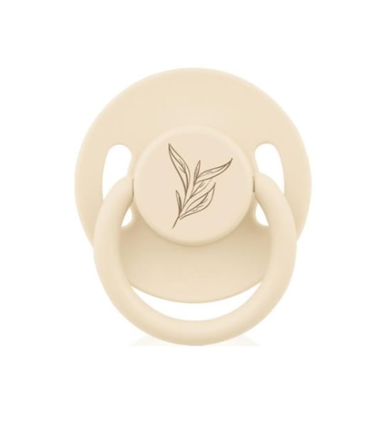 Wee Baby Pure Yuvarlak Uçlu Kauçuk Emzik No:2 6-18 Ay Krem