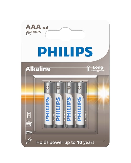 Philips Alkalin Aaa Ince Kalem Pil Lr03a4b/10