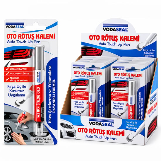 Vodaseal Otomg ( Metalik Gümüş ) Oto Rötuş Kalem ( Fırça Uç ) ( 5ml )