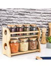Bambum Bench Standlı 8 Parça Cam Baharat Takımı