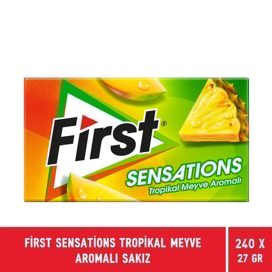 First Sensations Tropikal Meyve Aromalı Sakız 27 Gr X 240 Adet