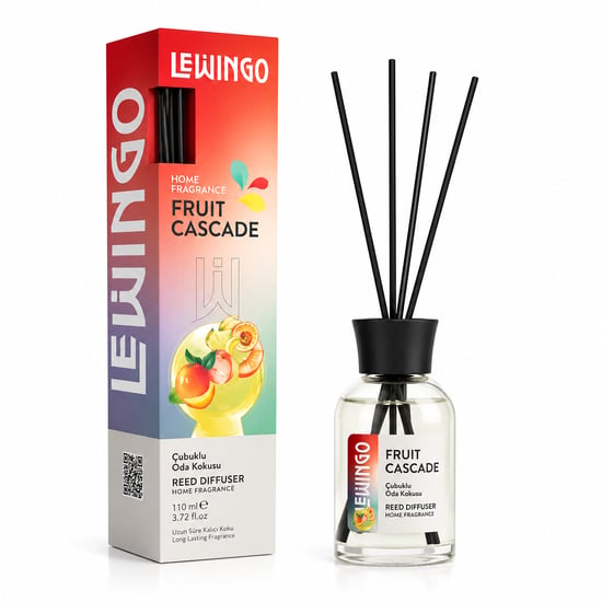 Lewingo ( 110ml ) ( Fruit Cascade ) Bambu Ortam Kokusu ( Cam Şişe )