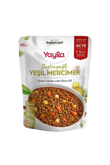 Yayla 250gr Z.yağlı Yeşil Mercimek