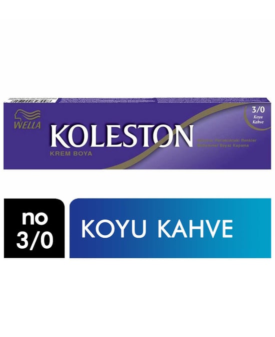 Koleston Saç Boyası Tüp No 3/0 Koyu Kahve