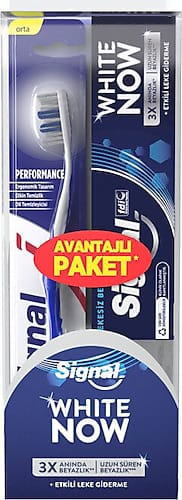 Signal White Now Diş Macunu ve Diş Fırçası Avantajlı Paket