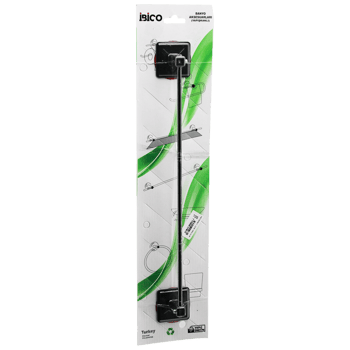 Banyo Bny-705 ( Siyah ) ( Uzun ) Metal ( Havluluk ) ( Yapışkanlı Montaj )