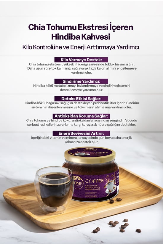 Monie Chia Tohumlu Hindiba Kahvesi Detox Kahve  150 gr