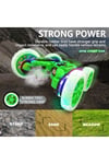 Vardem Uzaktan Kumandalı Ful Fonksiyon Şarjlı Işıklı, Buharlı Spin 360 Stunt Araba HG4-45 Yeşil