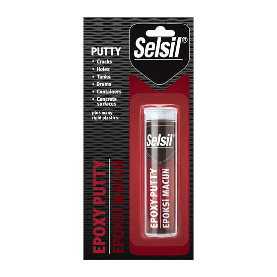 Selsil-3627 ( Epoxy Putty & Epoksi ) Macun Isıya Dayanıklı Yapıştırcı 57gr ( Ahşap & Metal & Cam & Seramik )