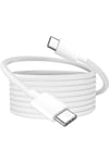 Adeyo Store 60w Destekli Iphone Samsung Xiaomi Uyumlu Type C To Type C Hızlı Şarj Kablosu Beyaz 1 Metre