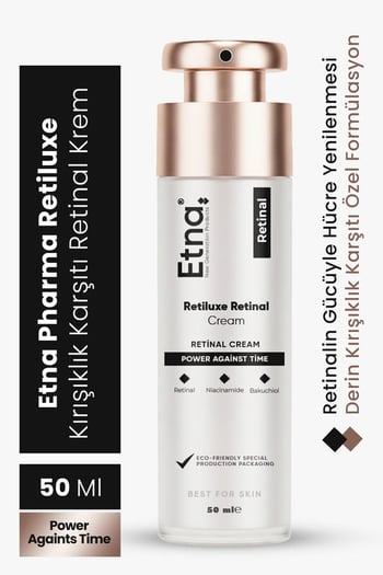 Etna Pharma Retiluxe Kırışıklık ve Yaşlanma Karşıtı, Aydınlatıcı, Anti-aging Retinal Krem 50 Ml