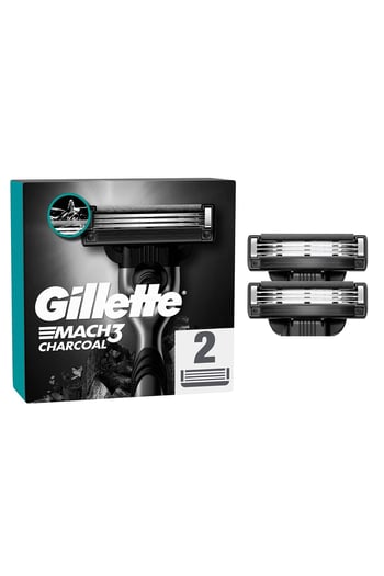 Yedek Gillette Başlık Mach3 Charcoal 2’li