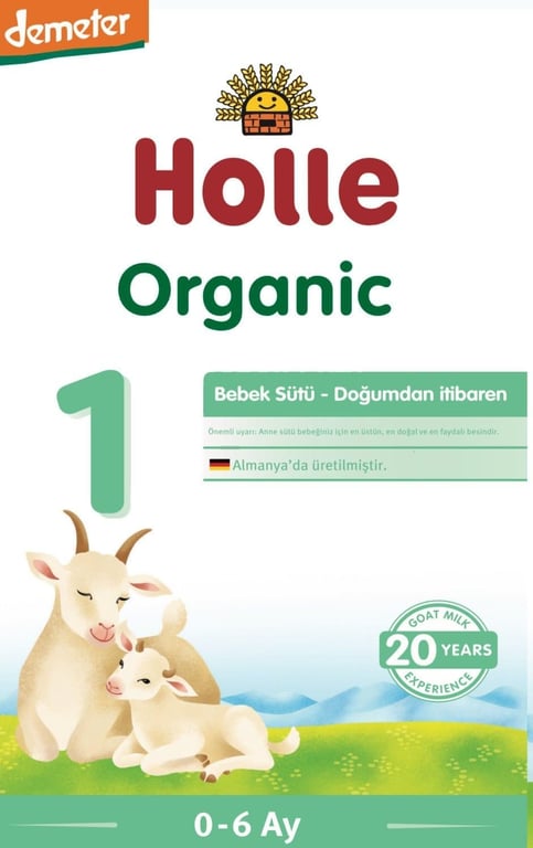 Holle Organik 1 Keçi Sütü 400 Gr 0-6 Ay