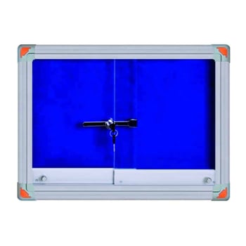 Kilitli Sürgülü Kapak İlan Panosu 60x90cm