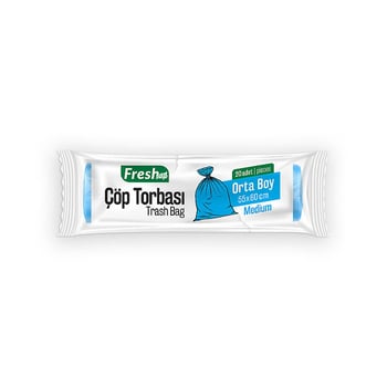 Fresh-up Çöp Torbası Orta Boy Mavi 80 G 20 Adet