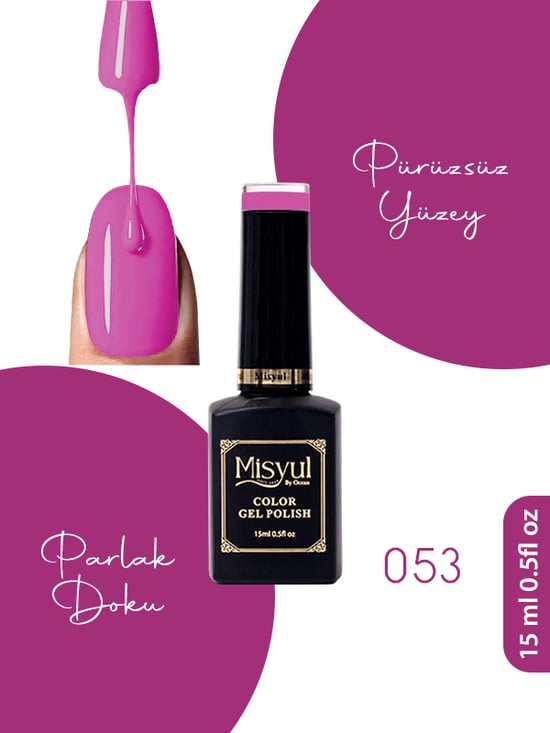 Misyul Uv Led Kalıcı Oje Nail Art 15 Ml 053