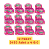 Hleks Patlayan Şeker Popios 4 Gr 40 Adet Çilek 12 Paket (toplam 480 Adet)