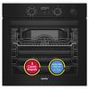 Simfer 0+10 Fonksiyon Steam Master Siyah 3'lü Ankastre Set ( 8244 Fırın - 3750 Ocak - 8678 Davlumbaz)