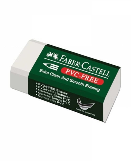 Faber-castell Şeritli Beyaz Silgi 20'li Paket (7085/20)