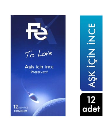 Fe Prezervatif 12'li Aşk için İnce