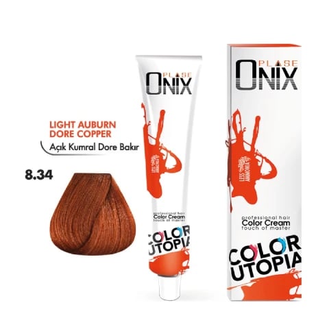 Morfose Onix Saç Boyası 8.34 Açık Kumral Dore Bakır 60 Ml