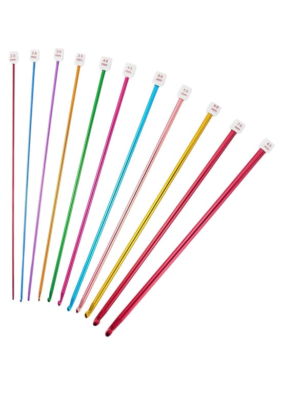 Örgü Tığ Metalize 25 Cm 5 Numara