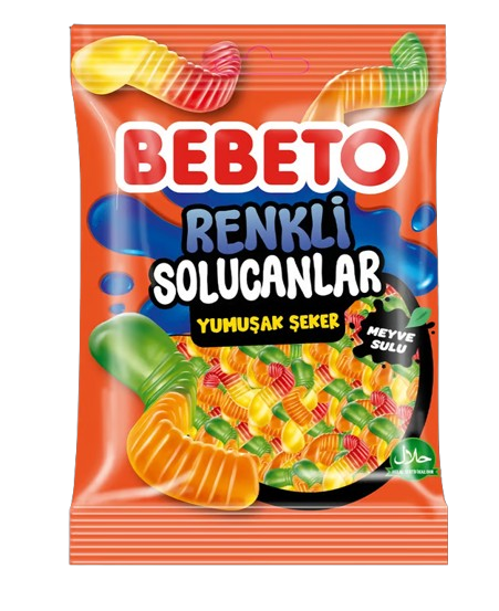 Bebeto Renkli Solucanlar 80 Gr Jelly