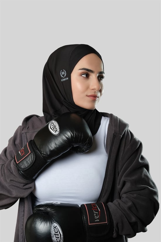 Hürrem Bone Siyah Pratik Hazır Geçmeli Sporcu Bone Swimmy Logolu 2320_01