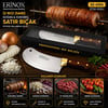 Erinox Ps-0110 ( 2 No ) ( Sarı ) ( Soğan & Kokoreç ) ( Zırh ) Satır Bıçak ( Dövme Paslanmaz Çelik )