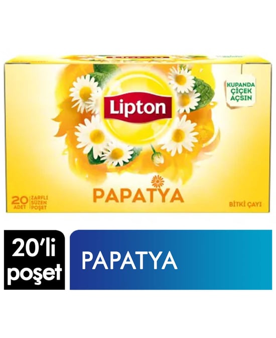 Lipton Papatya Bitki Çayı Bardak Poşet Çay 20'li