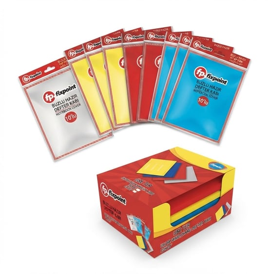 Fixpoint Hazır Defter Kabı 10lu Renkli