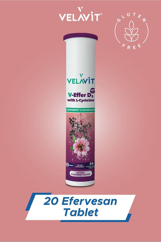 Velavit V-effer D3 With L-cysteine 20 Effervescent Tablet